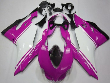 Purchase 2011-2014 Ducati 1199 Motorcycle Fairings - Pink White Black Canada