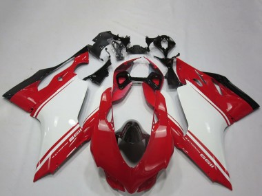 Purchase 2011-2014 Ducati 1199 Motorcycle Fairings - White Red Black OEM Style Canada