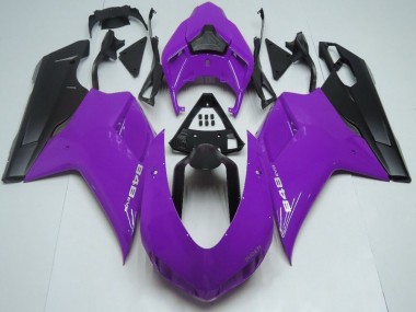 Purchase 2007-2014 Ducati 848 Motorcycle Fairings - Purple Matte Black Canada