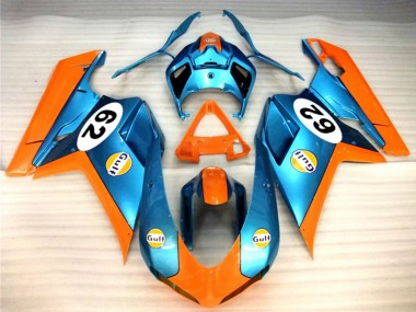 Purchase 2007-2014 Ducati 848 1098 1198 Motorcycle Fairings - Orange Blue Gulf 62 Canada