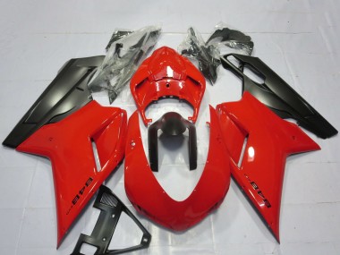 Purchase 2007-2014 Ducati 848 Motorcycle Fairings - Red Matte Black Canada