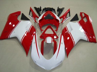 Purchase 2007-2014 Ducati 848 1098 1198 Motorcycle Fairings - White Red Canada