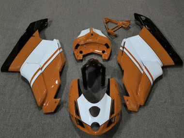 Purchase 2003-2004 Ducati 749 999 Motorcycle Fairings - White Orange Glossy Black Canada