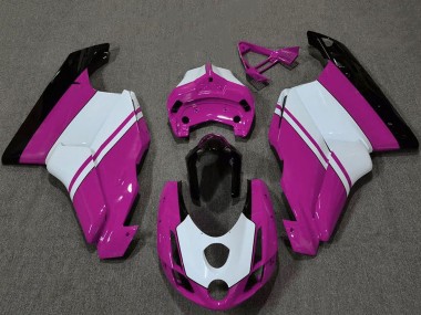 Purchase 2003-2004 Ducati 749 999 Motorcycle Fairings - White Pink Glossy Black Canada