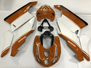 Purchase 2003-2004 Ducati 999 Motorcycle Fairings - White Brown Black Canada