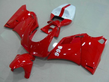 Purchase 1993-2005 Ducati 996 Motorcycle Fairings - Glossy Red White Canada