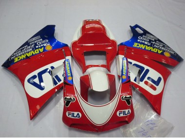 Purchase 1993-2005 Ducati 748 916 996 998 Motorcycle Fairings - White Red Blue Fila Canada