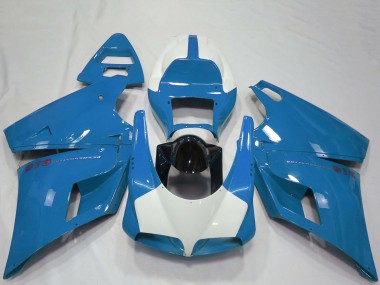 Purchase 1993-2005 Ducati 916 Motorcycle Fairings - Light Blue Glossy Black Canada