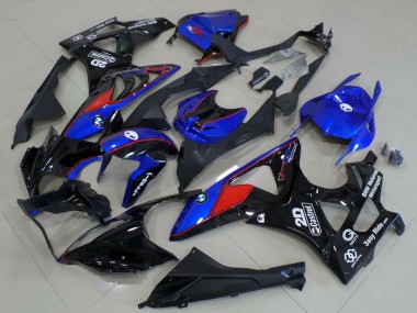 Purchase 2009-2014 BMW S1000RR Motorcycle Fairings - Blue Red Glossy Black Castrol Canada