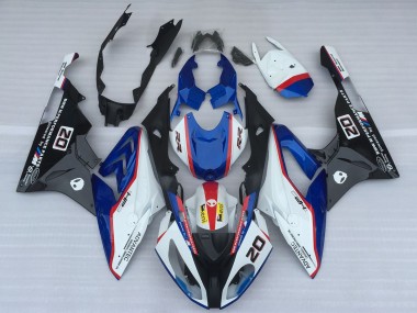 Purchase 2017-2018 BMW S1000RR Motorcycle Fairings - White Blue Red Glossy Black OEM Style Canada