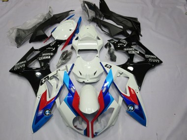 Purchase 2009-2014 BMW S1000RR Motorcycle Fairings Kit - White Red Blue Glossy Black Canada