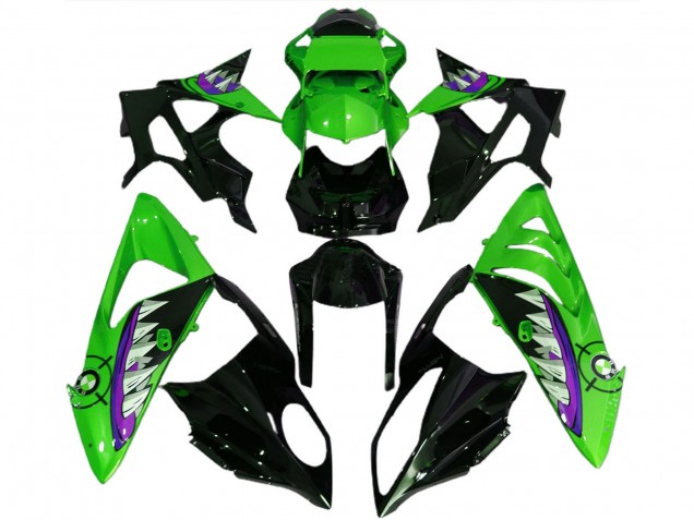 2017-2018 BMW S1000RR Motorcycle Fairings - Green Purple Glossy Black Shark Canada