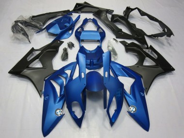 Purchase 2009-2014 BMW S1000RR Motorcycle Fairing Kits - Blue Matte Black Canada