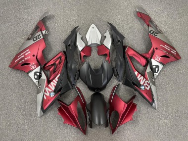 Purchase 2009-2014 BMW S1000RR Motorcycle Fairings - Red Matte Black Canada