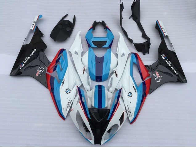 2009-2014 BMW S1000RR Motorcycle Fairings - White Red Light Blue Glossy Black OEM Style Canada