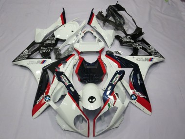 Purchase 2009-2014 BMW S1000RR Motorcycle Fairing Kits - White Red Glossy Black Canada