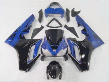 Purchase 2006-2008 Triumph Daytona 675 Motorcycle Fairings - Blue Glossy Black Canada
