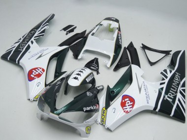 Purchase 2009-2012 Triumph Daytona 675 Motorcycle Fairings - White Glossy Black HPi Canada