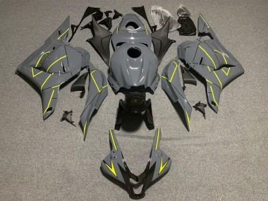 Purchase 2009-2012 Honda CBR600RR Motorcycle Fairings - Dark Nardo Grey Yellow Canada