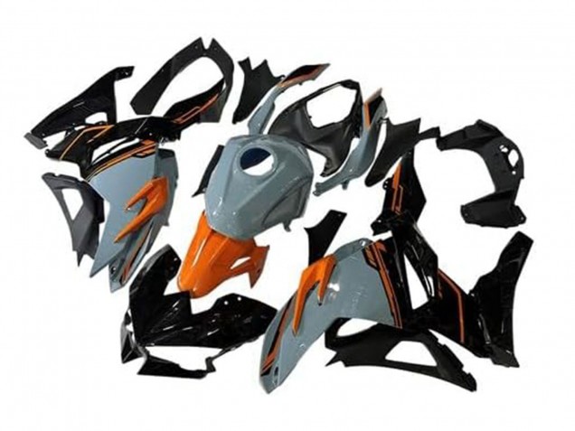 2024-2026 Kawasaki Ninja 500 EX500R Motorcycle Fairings - Nardo Grey Orange Black Canada