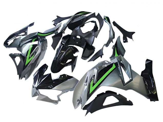 2024-2026 Kawasaki Ninja 500 EX500R Motorcycle Fairings - Grey Green Black Canada