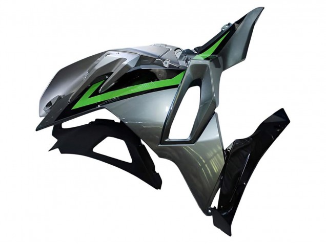 2024-2026 Kawasaki Ninja 500 EX500R Motorcycle Fairings - Grey Green Black Canada