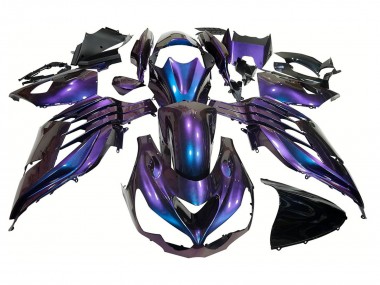 Purchase 2012-2024 Kawasaki ZX14R ZZR1400 Motorcycle Fairings - Chameleon Blue Purple Canada