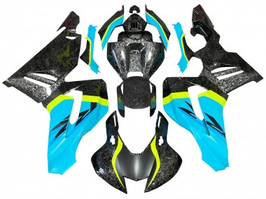 Purchase 2020-2023 Honda CBR1000RR-R Motorcycle Fairings - Light Blue Yellow Black Forged Carbon Fiber Canada