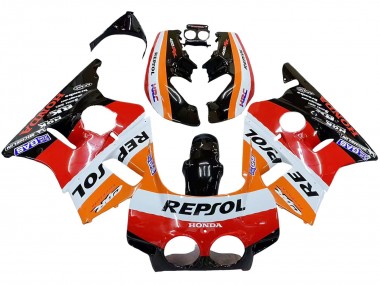 Purchase 1987-1989 Honda CBR400RR NC23 Motorcycle Fairings - Orange White Red Glossy Black Repsol HRC Canada