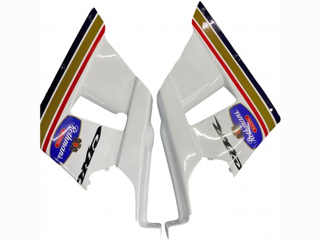 1990-1999 Honda CBR400RR NC29 Motorcycle Fairings - White Gold Red Dark Blue Rothmans Canada