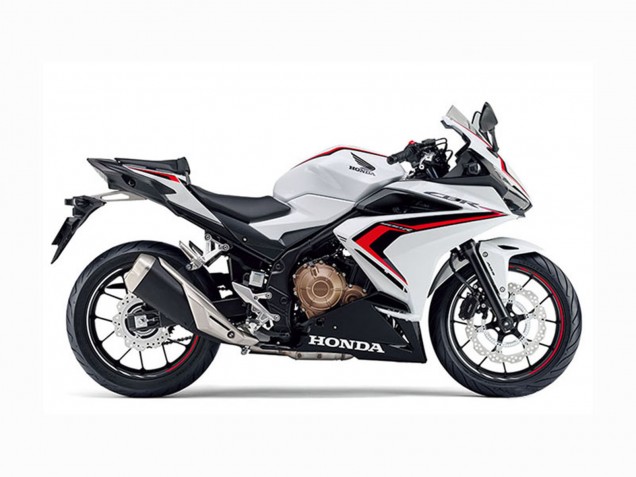 2022 Honda CBR400R Motorcycle Fairings - White Red Glossy Black Canada