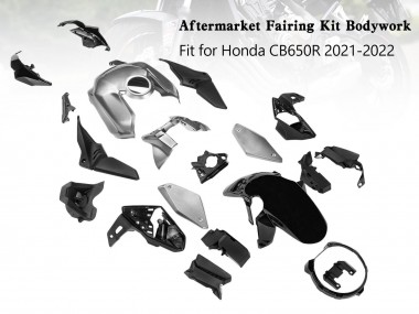 Purchase 2019-2022 Honda CB650R Motorcycle Fairings - Silver Black Canada