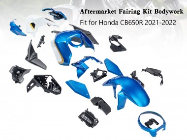 Purchase 2019-2022 Honda CB650R Motorcycle Fairings - Blue Gold Black Canada
