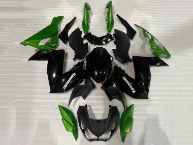 Purchase 2015-2016 Kawasaki Z250/Z300 Motorcycle Fairing - Green Glossy Black Canada