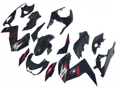 Purchase 2015-2016 Kawasaki Z250/Z300 Motorcycle Fairings - Glossy Black Red Silver Canada