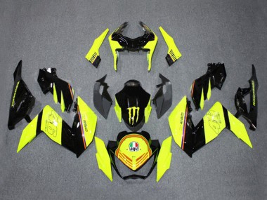 Purchase 2015-2016 Kawasaki Z250/Z300 Motorcycle Fairings - Yellow Glossy Black Monster Canada