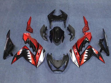 Purchase 2015-2016 Kawasaki Z250/Z300 Motorcycle Fairings - Red White Glossy Black Shark Canada