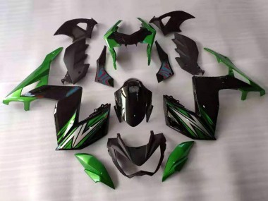Purchase 2015-2016 Kawasaki Z250/Z300 Motorcycle Fairings - Green Black White Canada