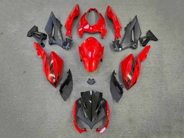 Purchase 2018-2024 Kawasaki Z400 Motorcycle Fairings - Red Matte Black Canada