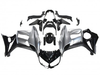 Purchase 2010-2016 Kawasaki Z1000SX Motorcycle Fairings - Glossy Black Silver Canada