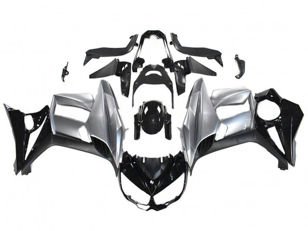 2010-2016 Kawasaki Z1000SX Motorcycle Fairings - Glossy Black Silver Canada