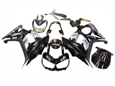 Purchase 2010-2016 Kawasaki Z1000SX Motorcycle Fairings - Glossy Black Gold White Mobil West Canada