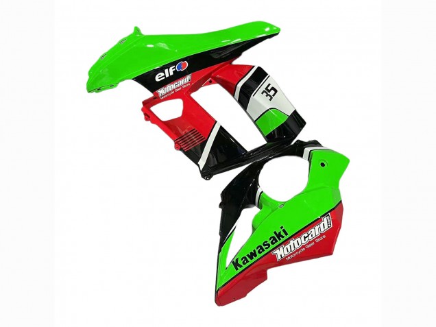 2010-2016 Kawasaki Z1000SX Motorcycle Fairings - Green Red Glossy Black Elf 35 Canada