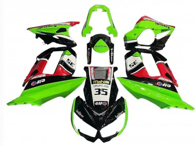Purchase 2010-2016 Kawasaki Z1000SX Motorcycle Fairings - Green Red Glossy Black Elf 35 Canada
