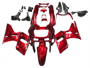 Purchase 1993-2007 Kawasaki ZZR400 Motorcycle Fairings - Red Black Flame Canada
