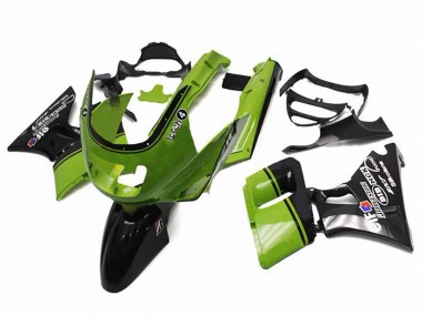 Purchase 1993-2007 Kawasaki ZZR400 Motorcycle Fairings - Green Glossy Black Elf Touch4 Bridgestone Canada