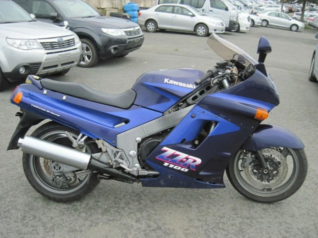 1990-1992 Kawasaki ZZR1100 Motorcycle Fairings - Blue Dark Blue Canada