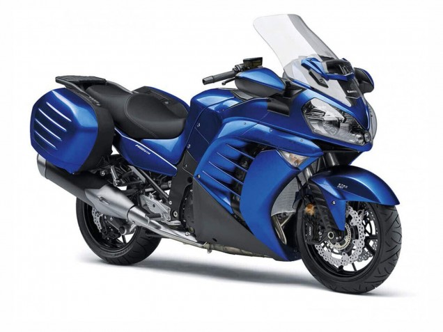 2007-2009 Kawasaki GTR1400/ZG1400 Motorcycle Fairings - Blue Black Canada