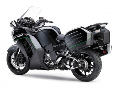 Purchase 2007-2009 Kawasaki GTR1400/ZG1400 Motorcycle Fairings - Matte Black Green Line Canada