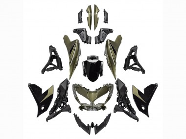 Purchase 2022-2025 Kawasaki Versys 650 Motorcycle Fairings - Dark Green Black Canada